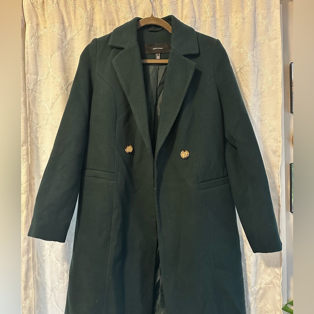 Vero Moda Dark Green Trench Coat